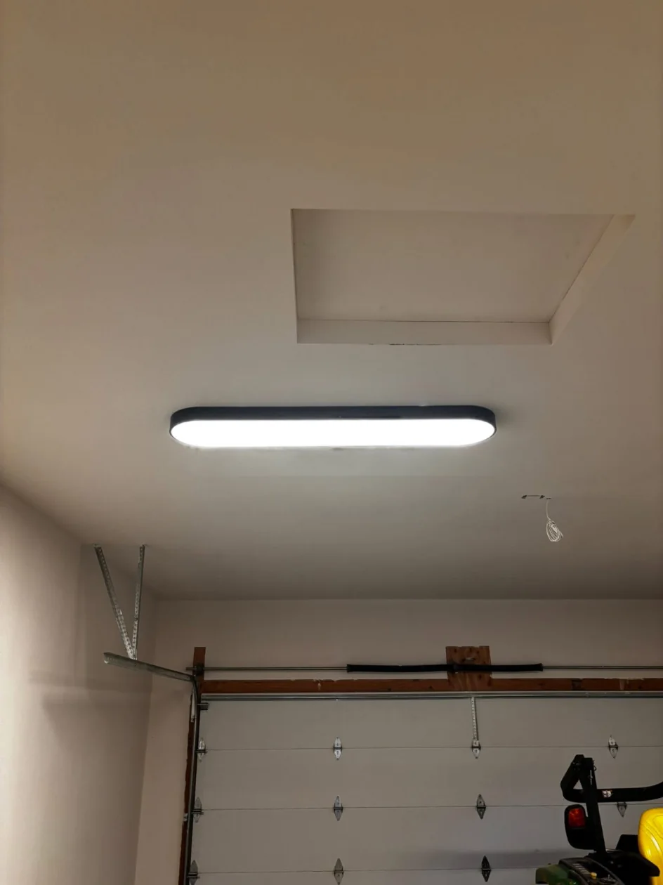 Garage electrical and lighting installation