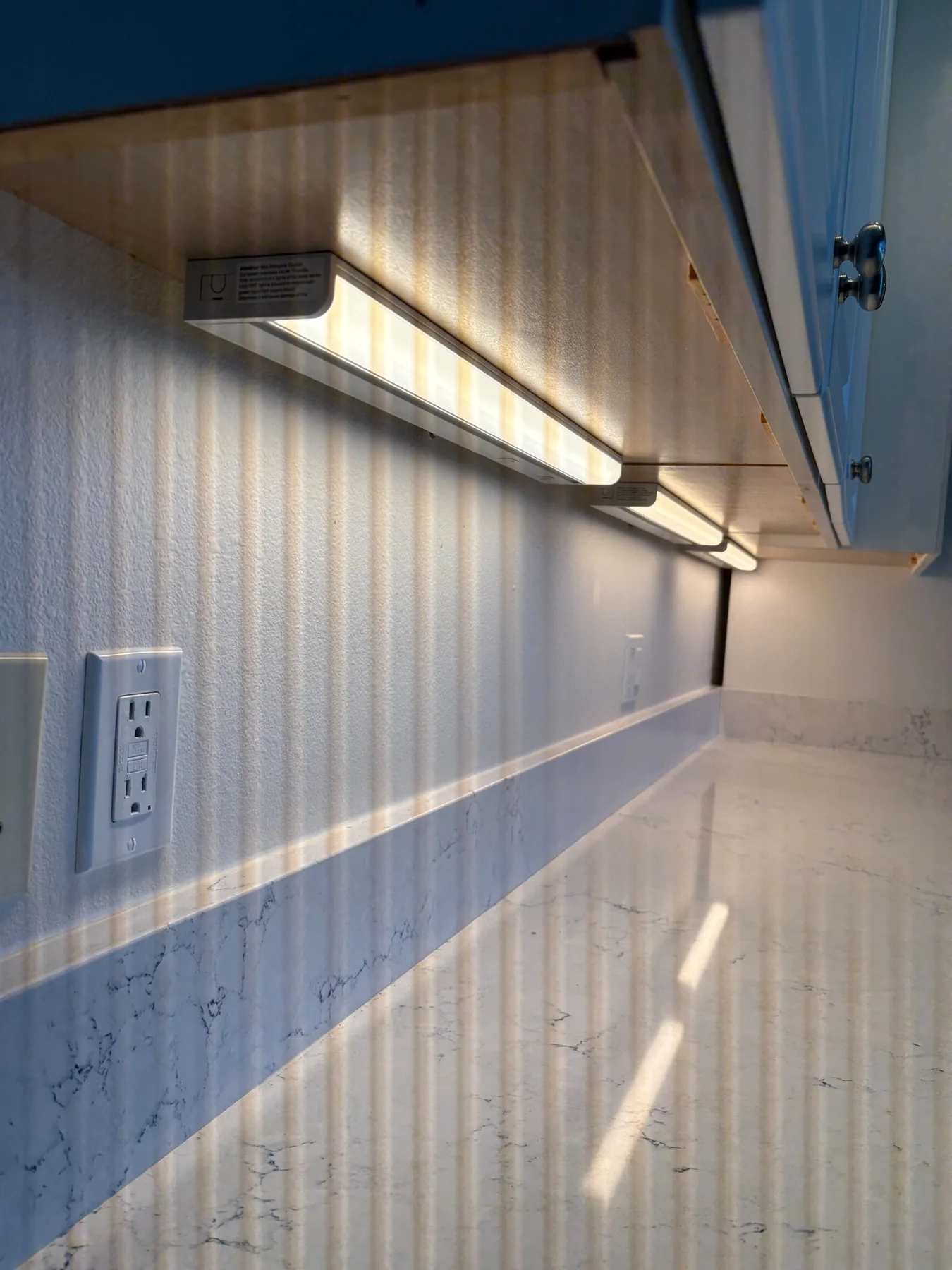 Kitchen outlets and under-cabinet lighting